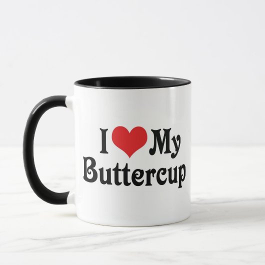Mug J'aime mon bouton d'or (Gauche)