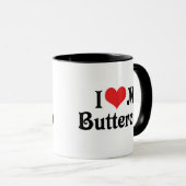 Mug J'aime mon bouton d'or (Devant droit)