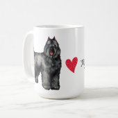 Mug J'aime mon Bouvier (Devant gauche)