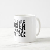 Mug J'Aime Mon Boxe Et 3 Personnes (Devant droit)