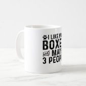 Mug J'Aime Mon Boxe Et 3 Personnes (Devant gauche)