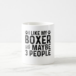 Mug J'Aime Mon Boxe Et 3 Personnes