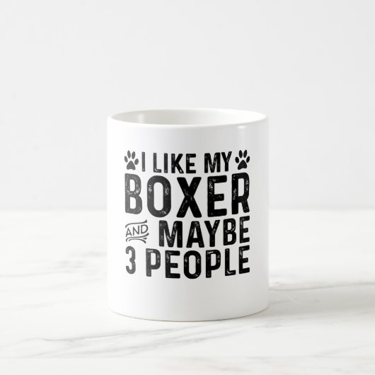 Mug J'Aime Mon Boxe Et 3 Personnes (Centre)