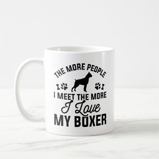 Mug J'aime mon Boxer (Gauche)