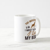 Mug J'Aime Mon Boxer (Devant droit)