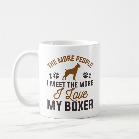 Mug J'Aime Mon Boxer (Gauche)