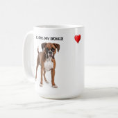 Mug J'Aime Mon Boxer (Devant gauche)