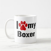 Mug J'aime mon boxeur (Gauche)