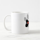 Mug J'aime mon boxeur - os de chien (Gauche)