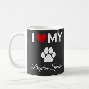 Mug J'aime mon Boykin Spaniel chien texte personnalisé