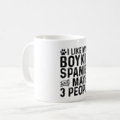 Mug J'Aime Mon Boykin Spaniel Et 3 Personnes (Devant gauche)