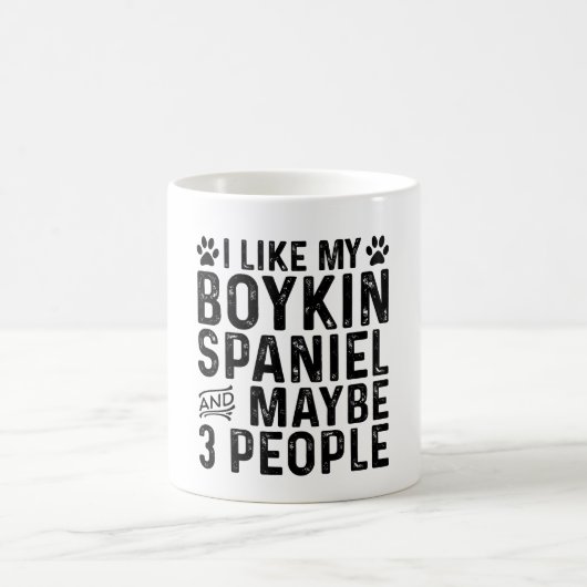 Mug J'Aime Mon Boykin Spaniel Et 3 Personnes (Centre)