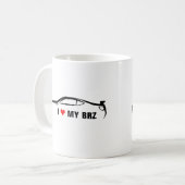 Mug J'aime mon BRZ (Devant gauche)