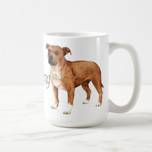 Mug J'aime mon bull-terrier du Staffordshire