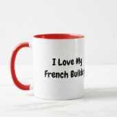 Mug J'aime mon Bulldog (Gauche)