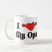 Mug J'aime mon cadeau d'Opa (Gauche)