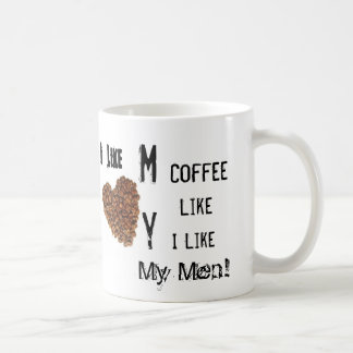 Mug J'aime mon café comme j'aime mes hommes
