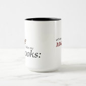 Mug J'aime mon café comme j'aime mes livres (Centre)