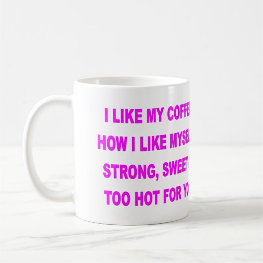 MUG J'AIME MON CAFÉ COMMENT JE M'AIME (Gauche)