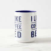 Mug J'Aime Mon Café En Bleu Lit (Centre)
