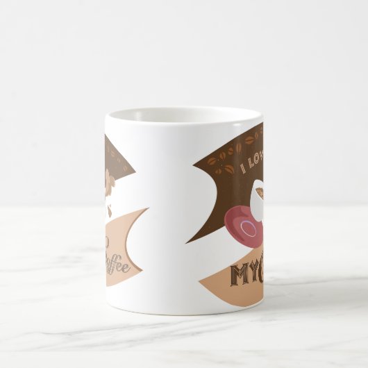 Mug J'aime mon café Retro Java (Centre)