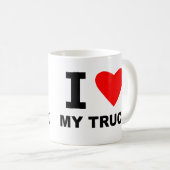 Mug J'aime mon camion (Devant droit)