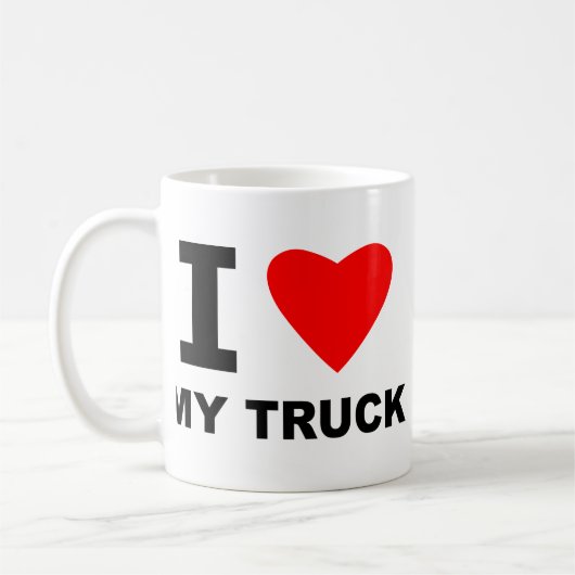 Mug J'aime mon camion (Gauche)