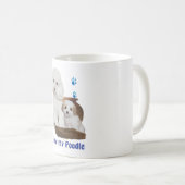 Mug J'aime mon caniche (Devant droit)