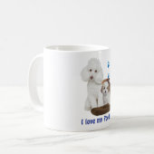 Mug J'aime mon caniche (Devant gauche)