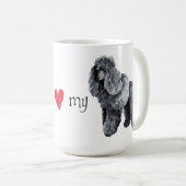 Mug J'aime mon caniche miniature (Devant droit)