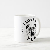 Mug J'aime mon Carlin (Devant droit)
