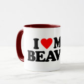 MUG J'AIME MON CASTOR (Devant gauche)