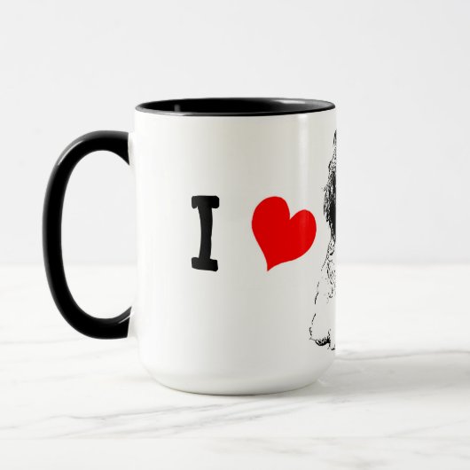 Mug J'aime mon Cavachon (Gauche)