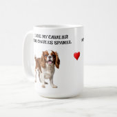 Mug J'Aime Mon Cavalier Roi Charles Spaniel (Devant gauche)
