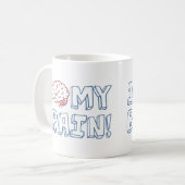 Mug J'aime mon cerveau (Devant gauche)