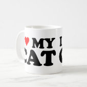 Mug J'Aime Mon Chat (Devant gauche)