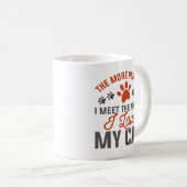 Mug J'aime mon chat (Devant droit)