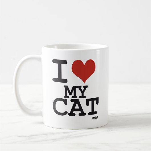 Mug J'aime mon chat (Gauche)