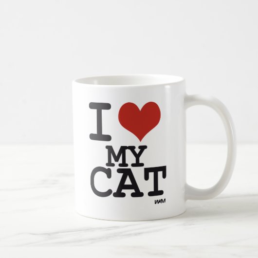 Mug J'aime mon chat (Droite)