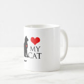 Mug J'Aime Mon Chat (Devant droit)