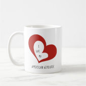 Mug J'Aime Mon Chat Américain En Câble (Gauche)