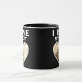 Mug J'aime mon chat Coeur Photo Nom du chat Noir (Centre)