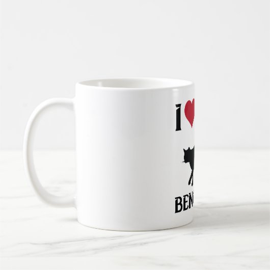 Mug J'Aime Mon Chat Du Bengale (Gauche)
