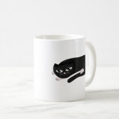 Mug J'aime mon chat noir (Devant droit)