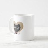 Mug J'aime mon chat noir (Devant gauche)