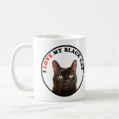 Mug J'Aime Mon Chat Noir (Gauche)
