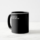 Mug J'aime mon chat plus que vous Amoureux de compagni (Devant gauche)
