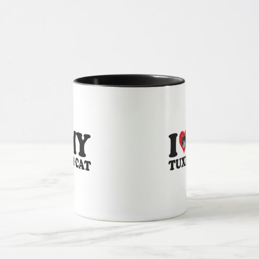 Mug J'Aime Mon Chat Tuxedo (Centre)