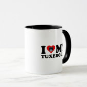 Mug J'Aime Mon Chat Tuxedo (Devant droit)