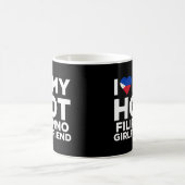 Mug J'Aime Mon Chaud Filipino Girlfriend Funny Couples (Centre)